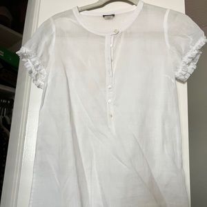 J Crew Sheer Shell Lightweight Blouse 0